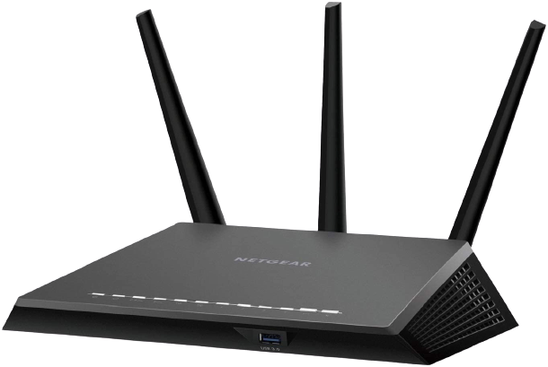 NETGEAR Nighthawk Smart WiFi Router (R7000) - AC1900 Wireless Speed (up to 1900 Mbps) | Up to 1800 sq ft Coverage & 30 Devices | 4 x 1G Ethernet and 2 USB ports | Armor Security 
