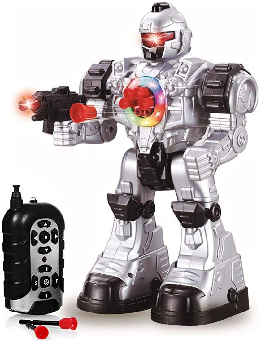  Steel Wolf Ares Beast Ares deAO RC Robot “Beast Ares” with Multiple Actions Sounds Lights and Effects Includes Plastic Darts 