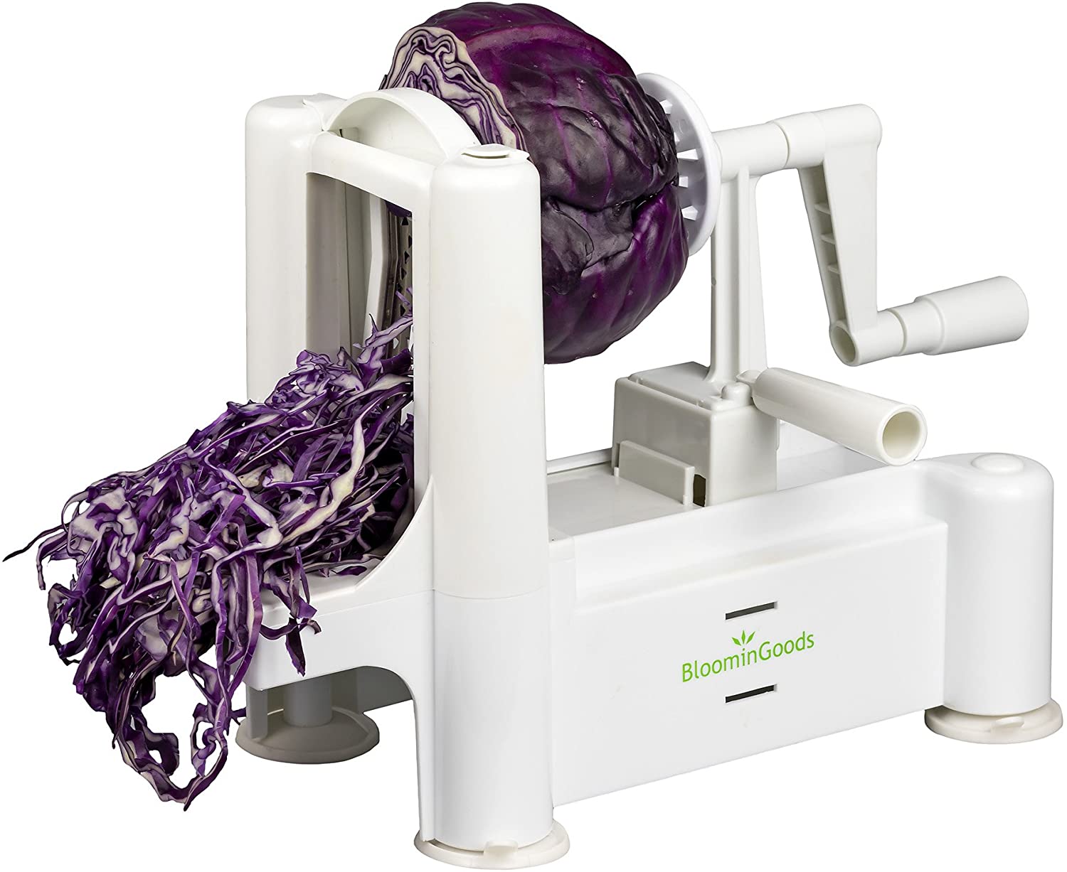 Spiralizer 5-Blade Stainless Steel Vegetable Slicer | Super Heavy Duty, Vegetable Spiral Slicer | Ultimate Zoodle Maker, Best Veggie Pasta & Spaghetti Maker | Perfect For Low Carb, Vegan, Paleo Meals 