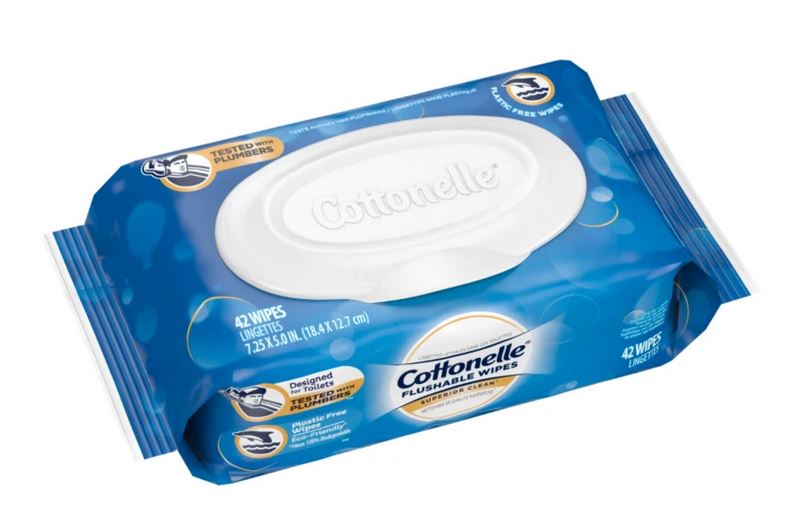 Cottonelle Flushable Wipes 42 Wipes per pack
