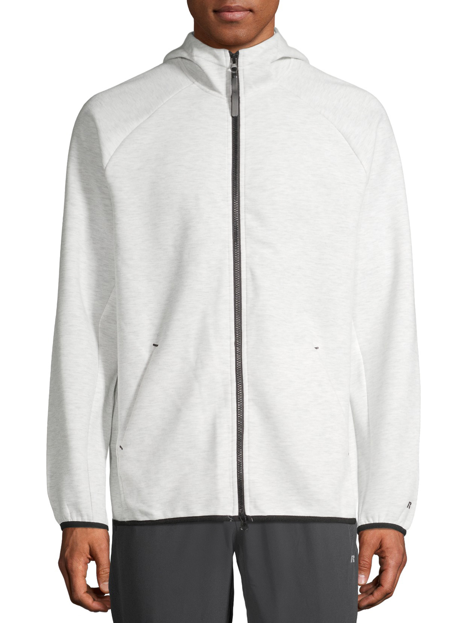 Russell Men's Active Fusion Knite Jacket White  Heather Size (M 38-40)