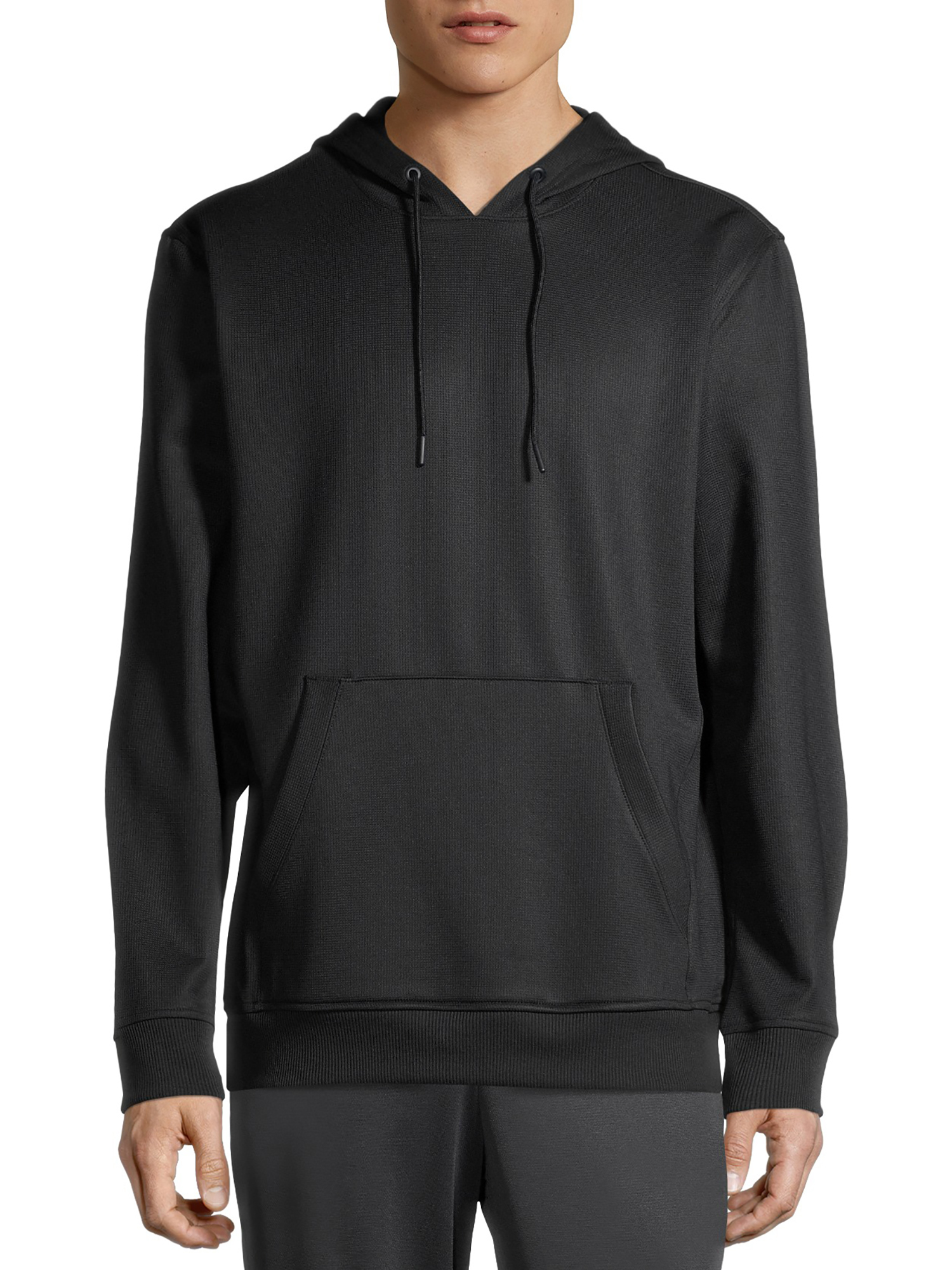 Russell Men's Active Tech Fleece Pullover Hoodie Textured Fleece Slate Grey Size (L/G 42-44)