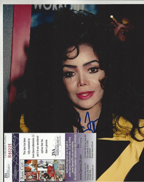 LaToya Jackson autographed 8x10 color photo JSA Certified