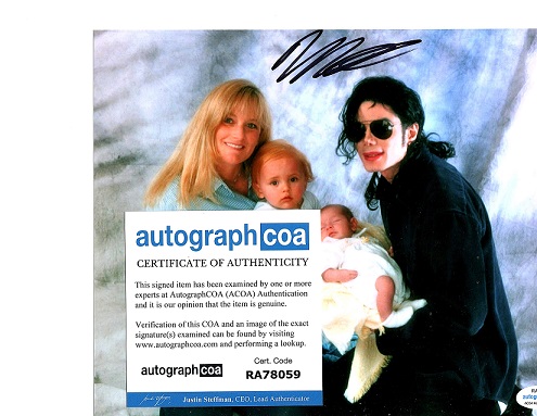 PRINCE JACKSON AUTOGRAPHED 8X10 FAMILY PHOTO 