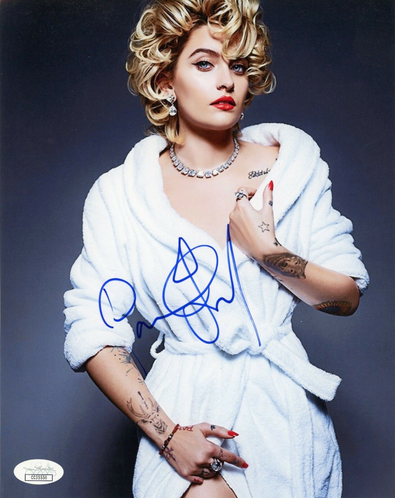 PARIS JACKSON Authentic Hand Signed Autograph 8x10 Photo JSA COA Lot B