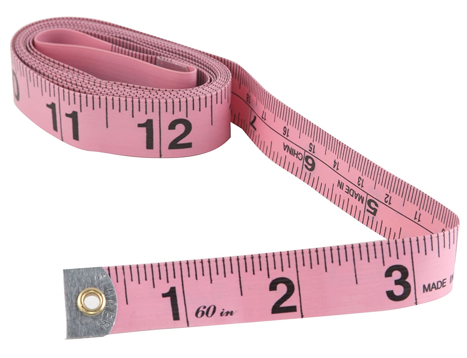 Fiberglass Tape Measure - 60 - Inches/Inches - Colors Vary