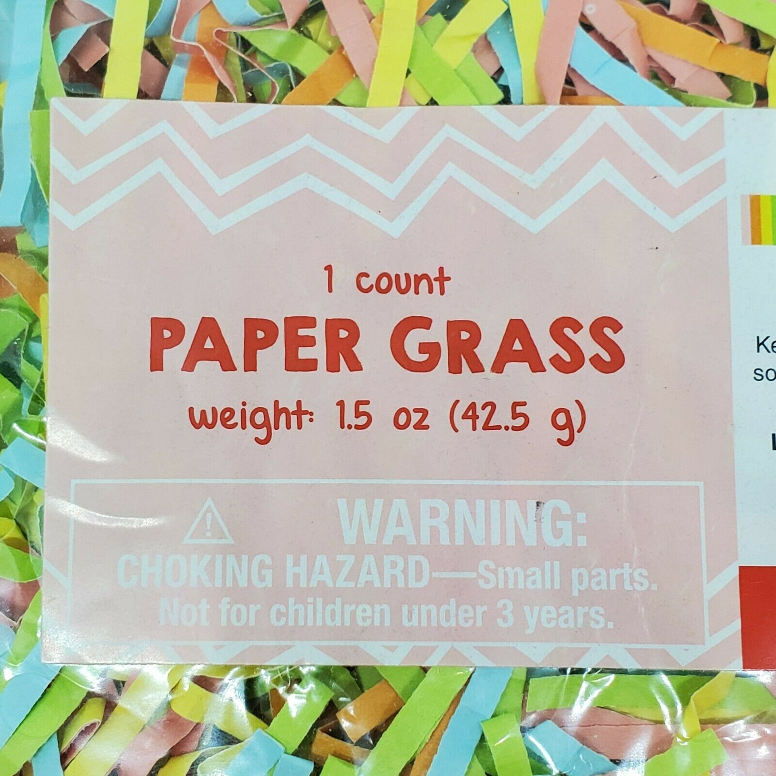 Paper Grass Multicolor Paper 1.5 oz PKG Lucky Start 1 Count