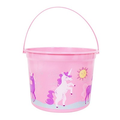Medium Plastic Easter Bucket Unicorn - Spritz