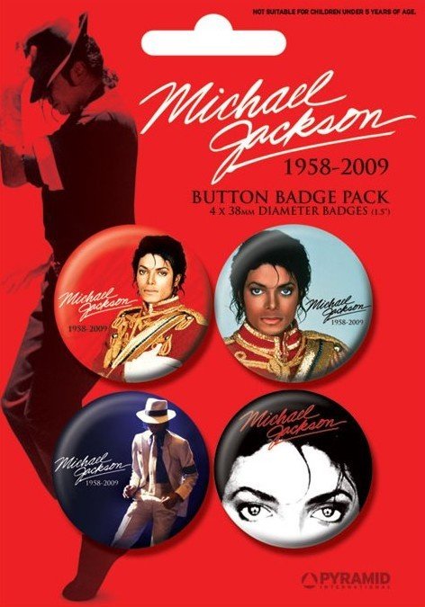 Michael Jackson 1958-2009 Button Badge Pack