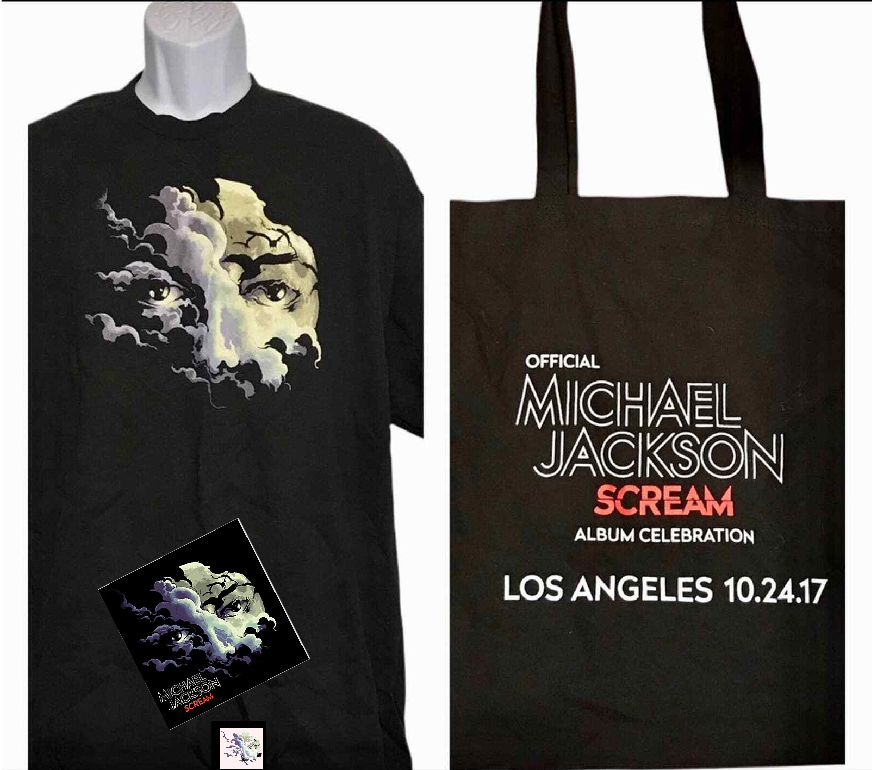 Michael Jackson Scream Official Album Celebration Unisex Size Medium Shirt (Bundle Merch)