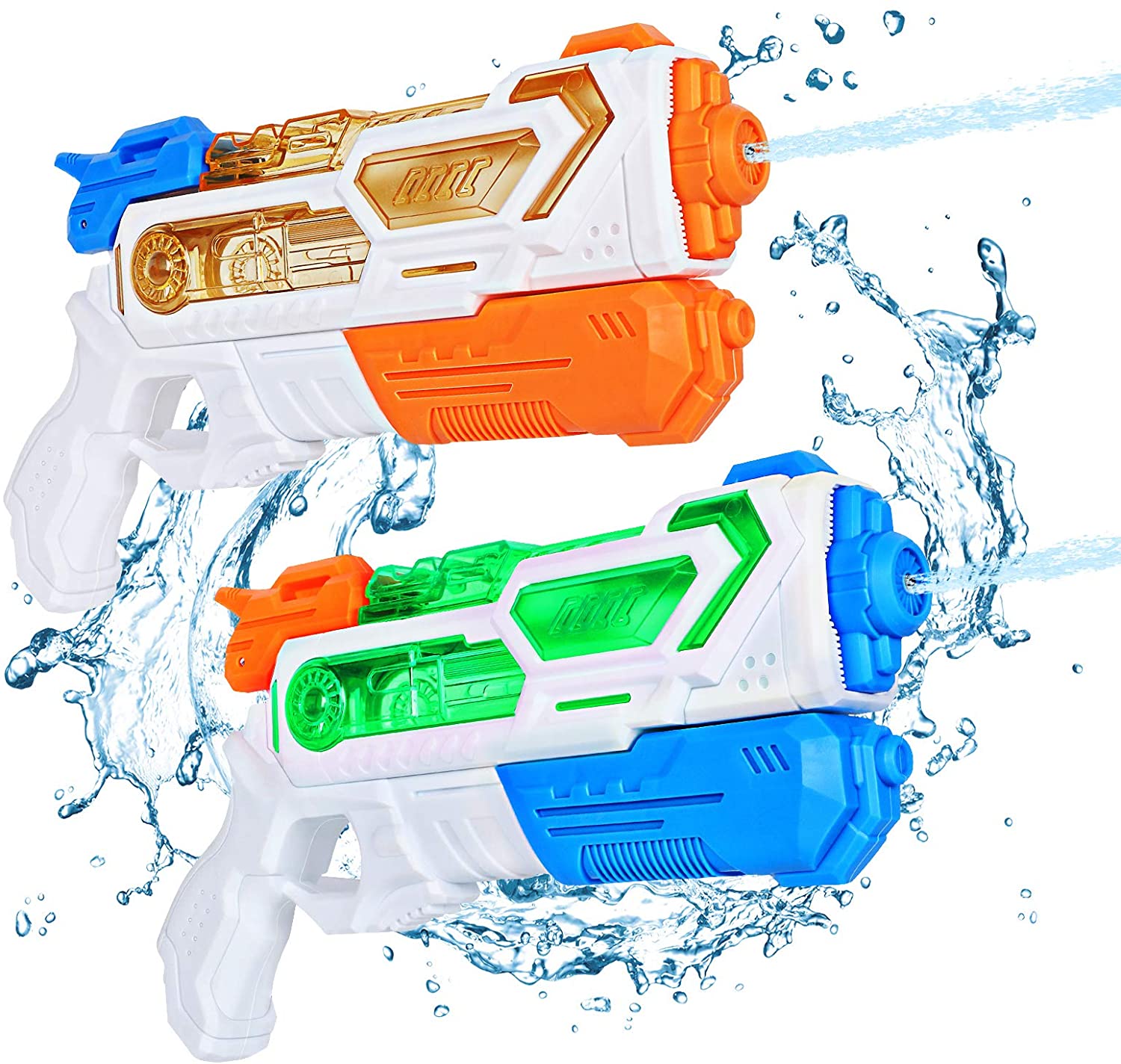biulotter Water Guns for Kids, 2 Pack Super Squirt Guns Water Blaster 350CC Toys Gifts for Boys Girls Children Summer Swimming Pool Beach Sand Outdoor Water Fighting Play Toys 