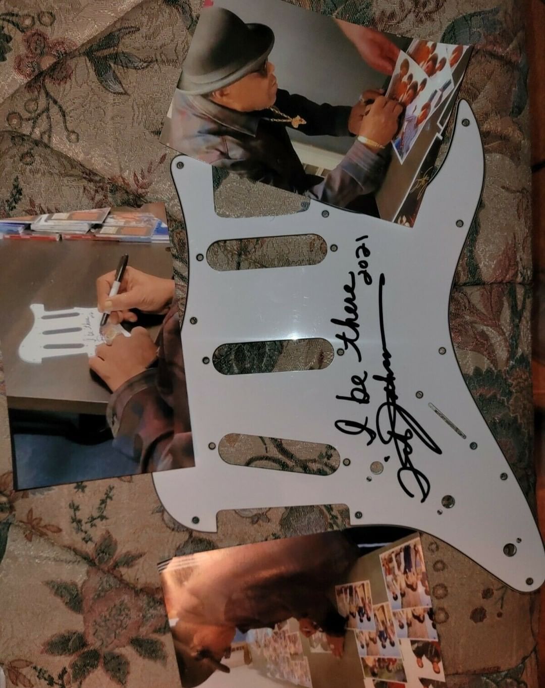 Tito Jackson Tito Hand Signed Guitar Scratchplate