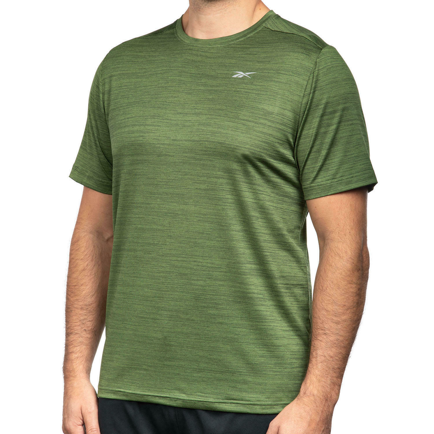 Reebok Short Sleeve Textured Active Tee Cypress (green) Mens size small